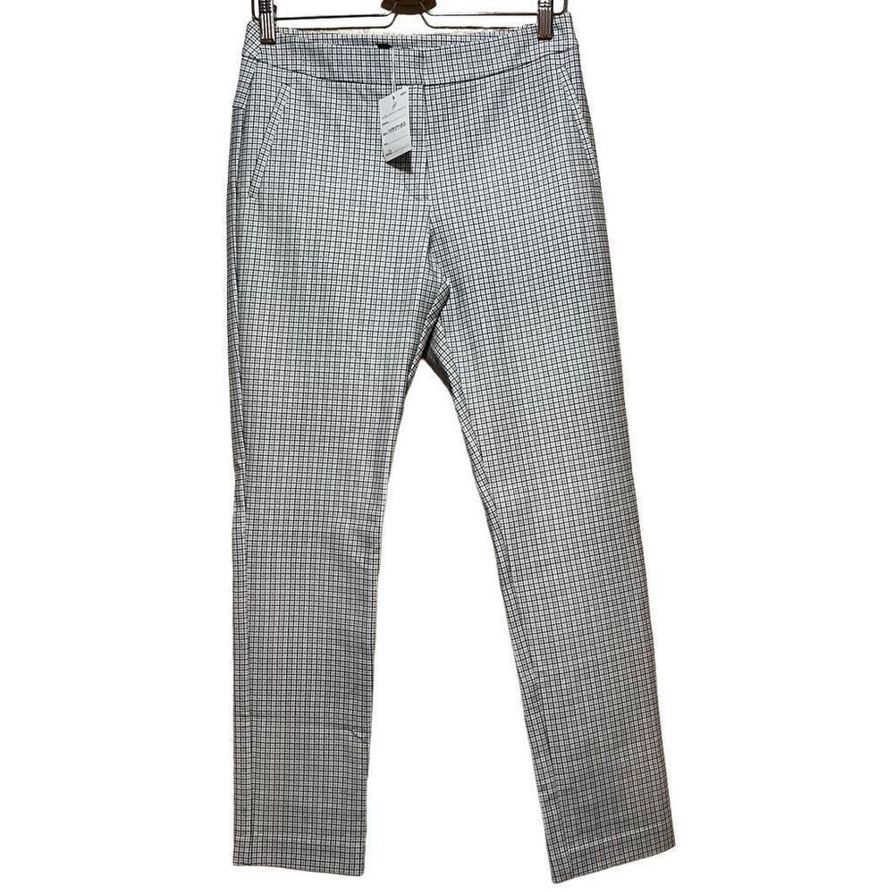 Adrianna Pappel Plaid Houndstooth High Waist Trousers 6